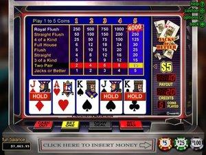 jacks or better video poker game